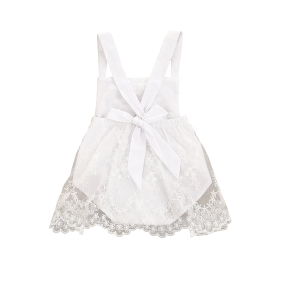 hirigin Baby Suspender Romper Lace Splicing Sleeveless Backless Jumpsuit