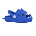 thumbnail image 1 of hirigin Kids Summer Beach Slippers, Cartoon Shark Shaped Soft Sandals with Thick Nonslip Soles for Girls, Boys, 4 Colors, 1 of 2