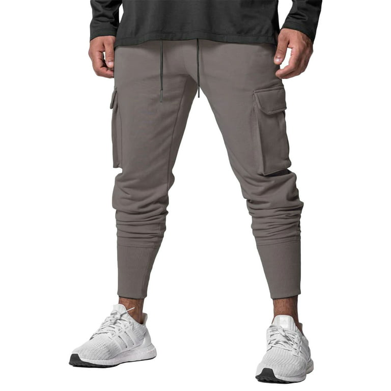  Grey Color Stretchable Lycra Pants For Men Pack Of 2 / Designer