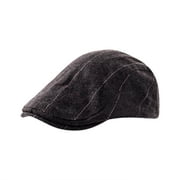 hirigin Men's Cap Retro Newsboy Warm Adjustable Lightweight Durable Beret Pea Hat