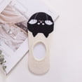 thumbnail image 1 of hirigin Non-slip Hidden Invisible Soft Socks for Women, Low-cut Liner Cartoon Cat  Socks for Flats, 1 of 6