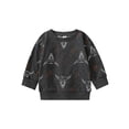 thumbnail image 1 of hirigin Toddler Baby Boys Girls Pullovers, Long Sleeve Round Neck Bull Head Print Sweatshirts, 1 of 8