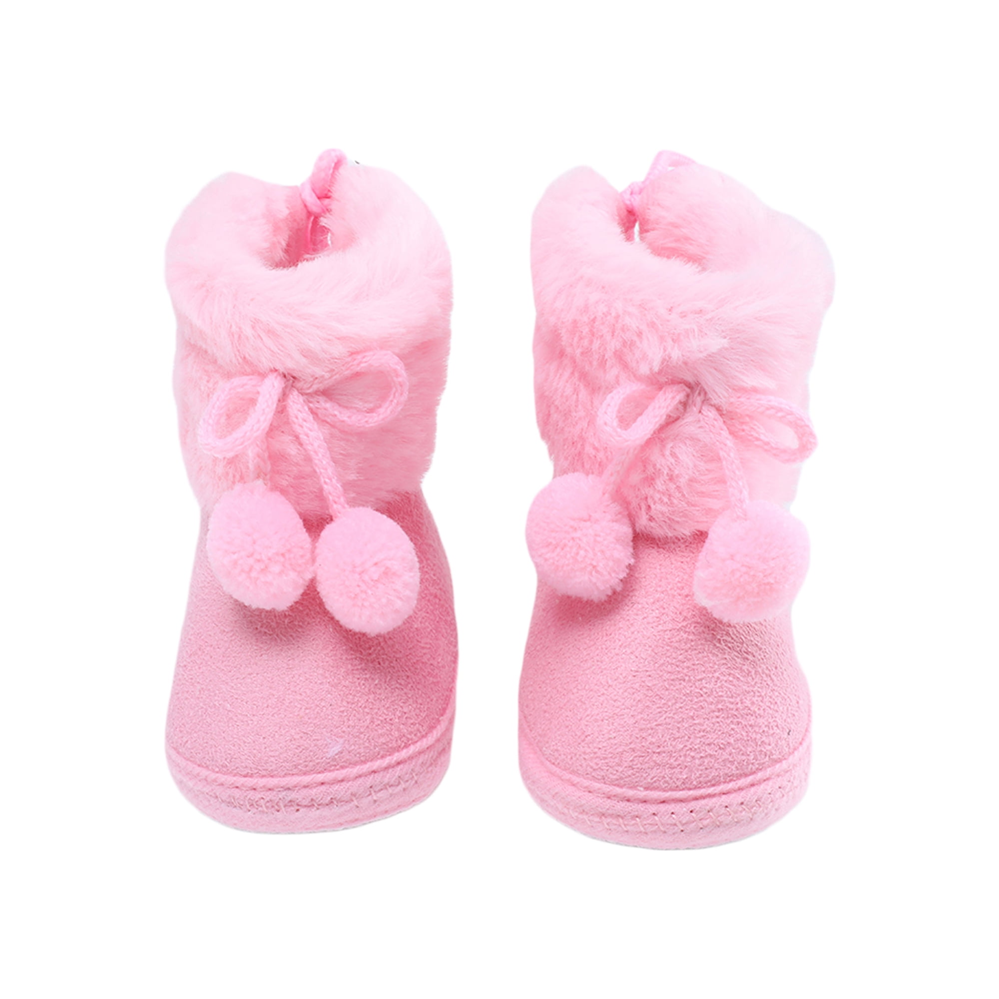 hirigin Toddler Baby Girls Boots Winter Warm Soft Sole Fluffy Cute Non