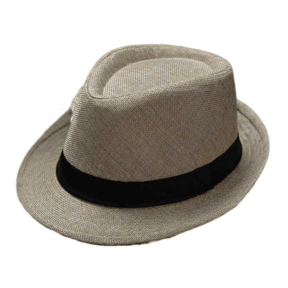 Hollow Out Breathable Straw Hat Classic Wide Brim Jazz Fedora