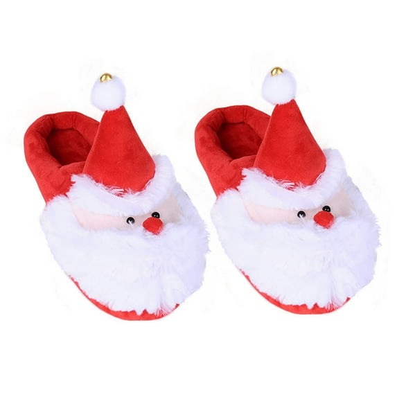 hirigin Women Christmas Indoor Slippers, Cartoon Non-slip Soft Sole Winter Warm Shoes for Home
