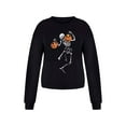 thumbnail image 1 of hirigin Women Cute Pullover Pweater Halloween Print Round Neck Sweatshirt for GirlsCasual Long Sleeve Knit Lightweight Oversized, 1 of 3