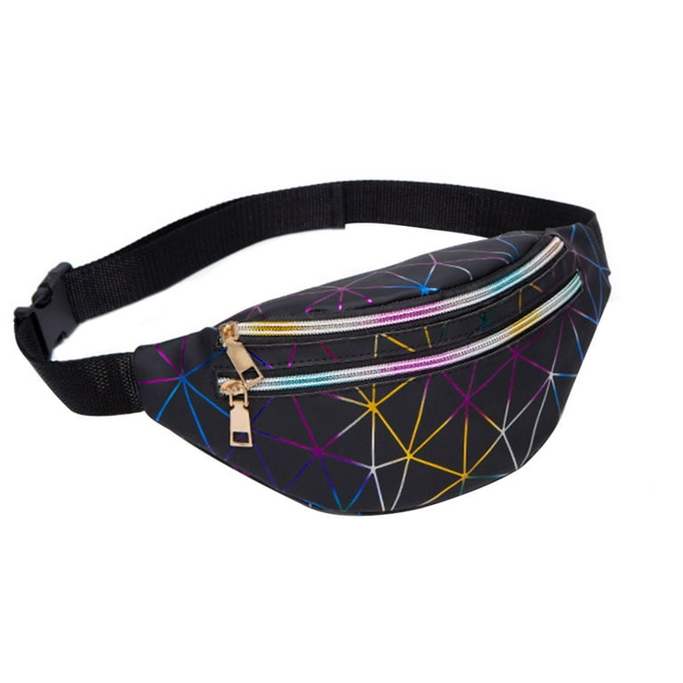 Geometric holographic deals fanny pack