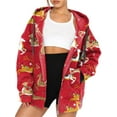 thumbnail image 1 of hirigin Women's Oversized Sweatshirt Christmas E-Girl Hoodies Pullover for Teen Girls Long Sleeve Jackets Baggy Streetwear (Red, XL), 1 of 7