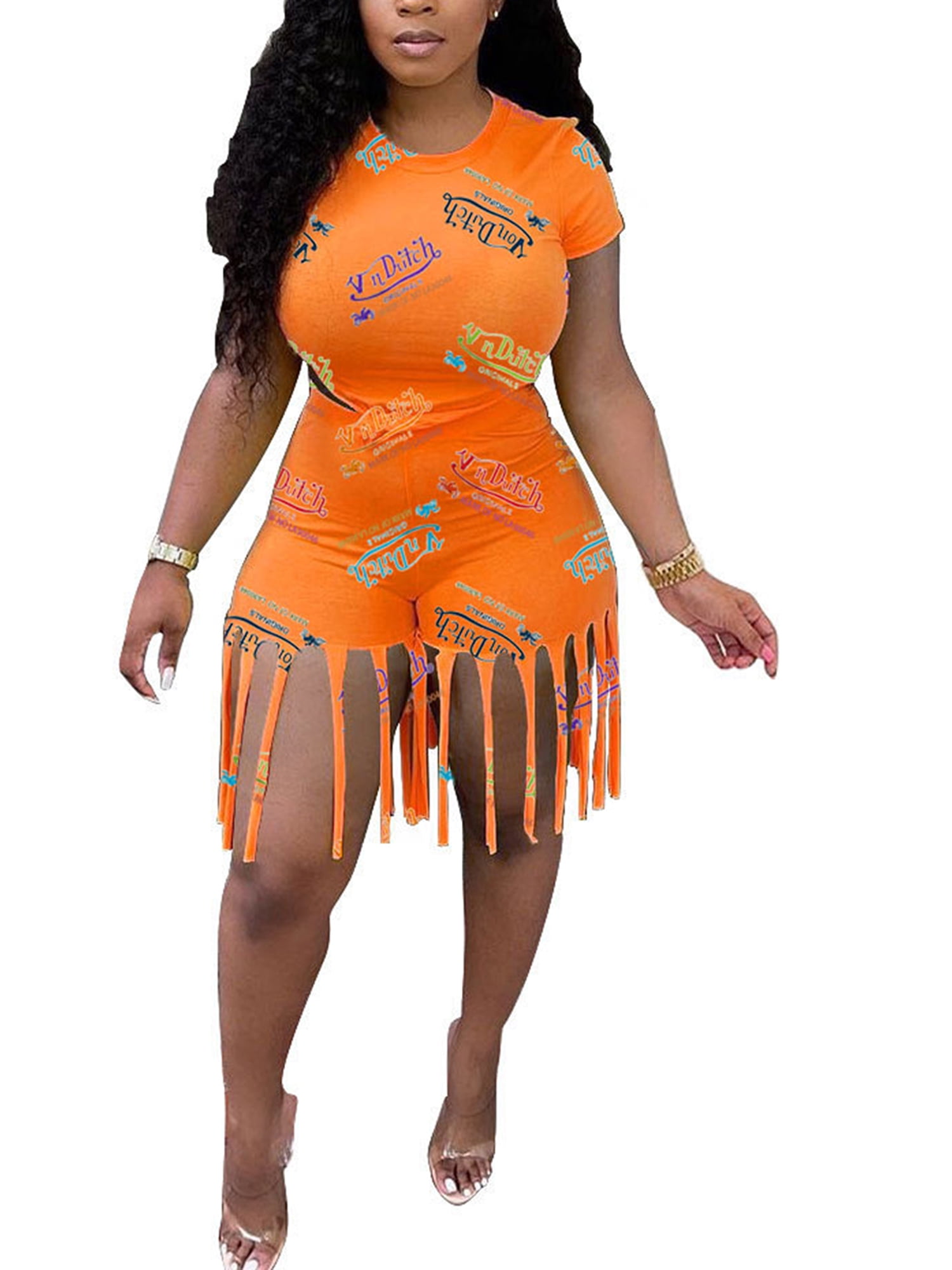 hirigin Women s Plus Size Two Piece Shorts Outfits Clubwear Crop