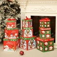 thumbnail image 1 of hiryomu 3Pcs Christmas Stackable Gift Boxes Xmas Tree Santa Snowman Nesting Box with Lids Holiday Party Supplies for Christmas Weddings Anniversaries, 1 of 8