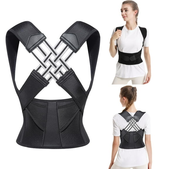 hkeitsd Posture Corrector:Back Brace for Men and Women- Fully Adjustable Straightener for Mid, Upper Spine Support