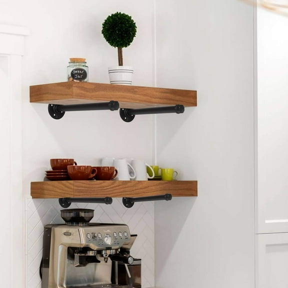 qewtrs 4Pack 12 Inch Wall Mount Clothing Rack  Pipe Clothes Bar  Face Out Clothing Rod  DIY  Brackets Hanging Custom Pipe Brackets for Retail Display gtr