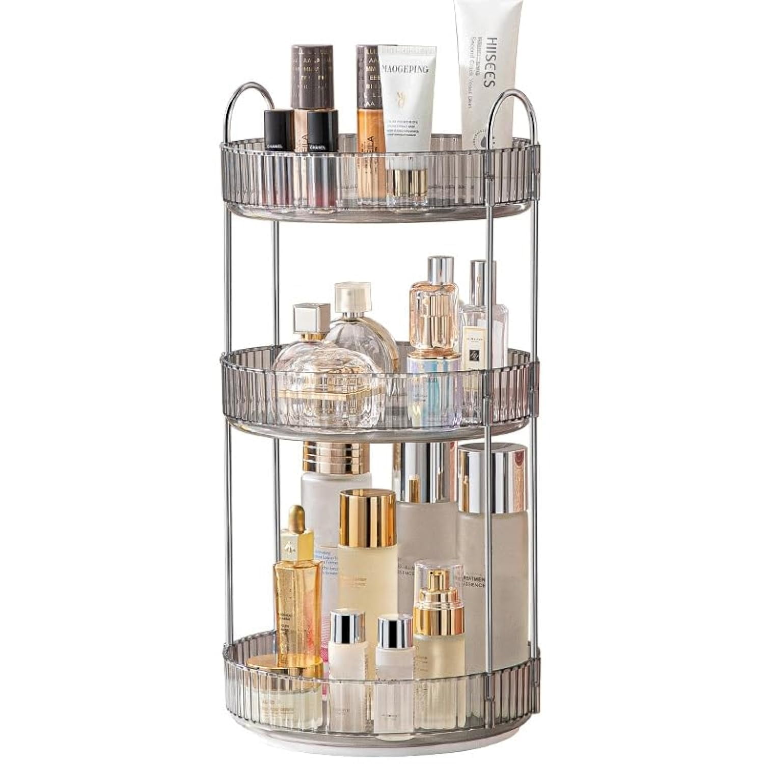 hltusyp Makeup Organizer for Vanity 360° Rotating Bathroom Organizer ...