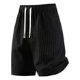 thumbnail image 1 of hlysgo Men's Big and Tall Shorts Linen Lightweight Comfy Cozy Short Summer Beach Breathable Short with Pockets Black,XL, 1 of 4