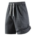 thumbnail image 1 of hlysgo Men's Big and Tall Shorts Linen Lightweight Comfy Cozy Short Summer Beach Breathable Short with Pockets Gray,3xL, 1 of 4