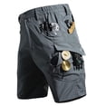 thumbnail image 1 of hlysgo Men's Cargo Shorts Lightweight Stretch Ripstop Hiking Work Shorts Waterproof Casual Shorts with Multi Pockets Gray,XL, 1 of 6