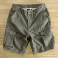 thumbnail image 1 of hlysgo Men's Cargo Shorts with Mulit Pockets Fitted Casual Summer Solid Color Outdoor Camo Cargo Shorts Gray,Size XL, 1 of 3