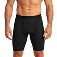 thumbnail image 1 of hlysgo Mens Compression Shorts Performance Sport Short Athletic Underwear Workout Running Base Layer Shorts Black,M, 1 of 5
