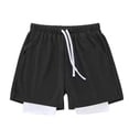 thumbnail image 1 of hlysgo Mens Mesh Running Shorts 4 Inch Quick Dry Lightweight Shorts Gym Workout Athletic Short with Pockets Black,4xL, 1 of 4