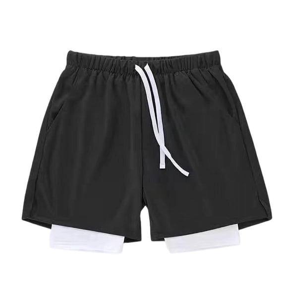 hlysgo Mens Mesh Running Shorts 4 Inch Quick Dry Lightweight Shorts Gym Workout Athletic Short with Pockets Black,4xL