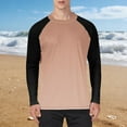 thumbnail image 1 of hlysgo Mens Summer Long Sleeve Raglan Shirts Lightweight UV Protection Shirts Loose Fit Workout Running Gym Tops Rash Guards Orange,3XL, 1 of 5
