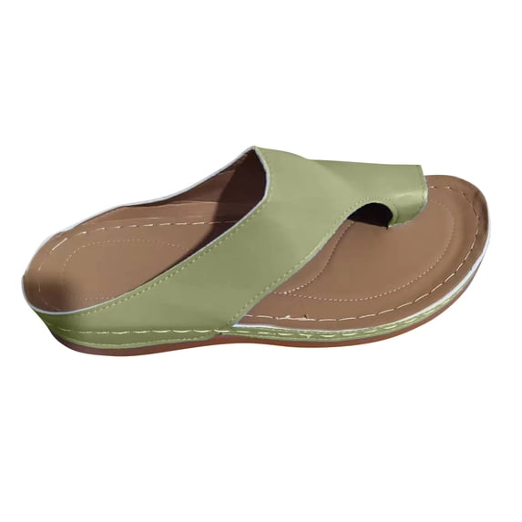 hlysgo Reimferce Orthopedic Wedge Sandals for Women Comfortable Dressy Summer Sandals Comfortable Casual Wedges Platform Green,38