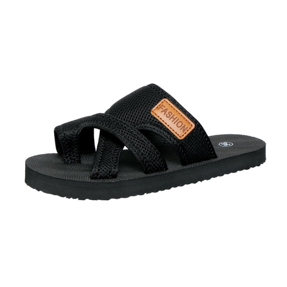 hlysgo Sandals for Women Orthopedic Sandals Summer Comfort Arch Support Non Slip Wedge Flip Flops for Outdoor Walking Beach party Slippers Black 9.5