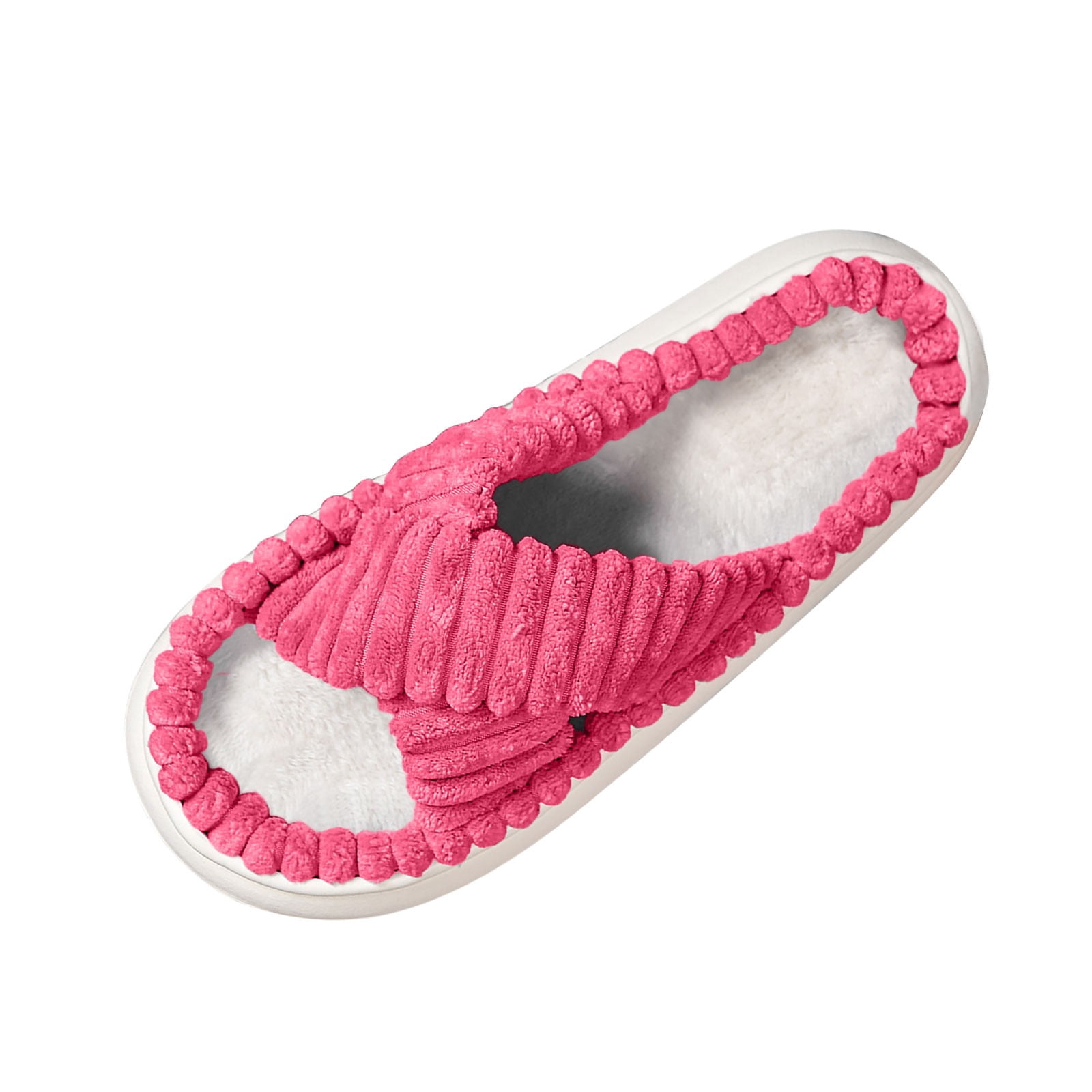 hlysgo Slippers for Women Memory Foam House Bedroom Crossbands Slides ...