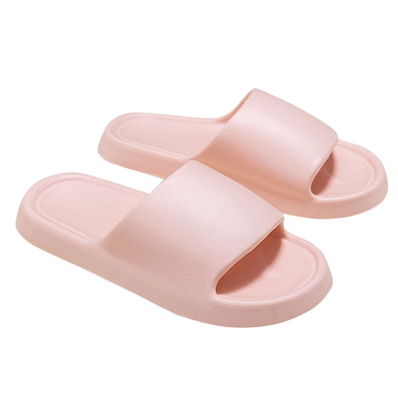 hlysgo Soft Shower Slippers House Indoor Outdoor Slides Quick Drying Non Slip Bedroom Sandals Women Men Comfort Lightweight Pink,39