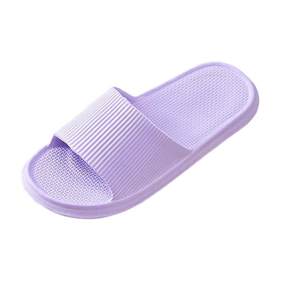 hlysgo Women Shower Slippers Slides Sandals Pool Slides House Slippers Non-Slip Indoor Bathroom Shoes Beach Sandals Purple 38