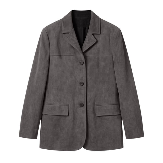 hlysgo Womens Old Money Aesthetic Jacket Winter Suede Y2K Outerwear Faux Leather Jackets Fall Fashion 2026 Trendy Coats with Pockets Gray,2xL
