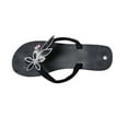thumbnail image 1 of hlysgo Womens Sparkly Rhinestone Platform Flip Flops Thong Sandals Flower Slip on Wedge Sandals Black 38, 1 of 5