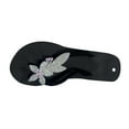 thumbnail image 1 of hlysgo Womens Sparkly Rhinestone Platform Flip Flops Thong Sandals Flower Slip on Wedge Sandals White 41, 1 of 5