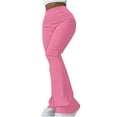 thumbnail image 1 of hlysgo Womens Yoga Leggings Pants Causal High Waist Wide Leg Soft Comfort Pant Althletic Solid Workout Gym Pink,S, 1 of 5