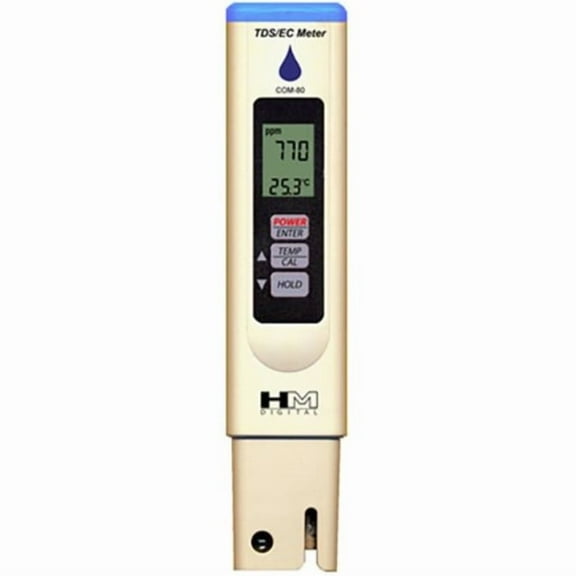 hm digital com-80 ec/tds hydrotester for testing applications
