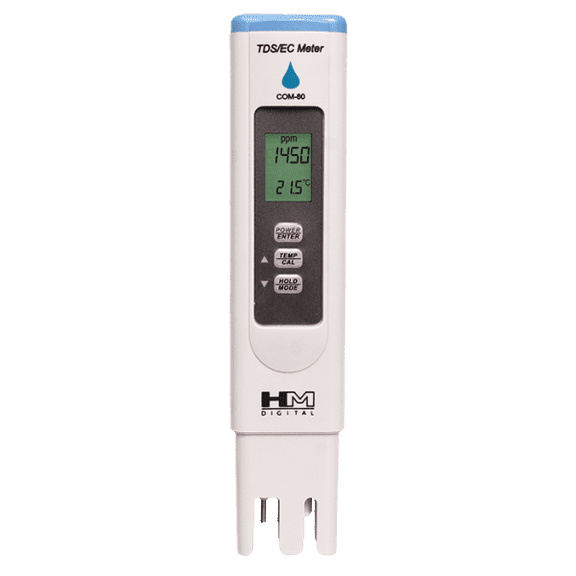 hm digital com-80 ec/tds hydrotester for testing applications