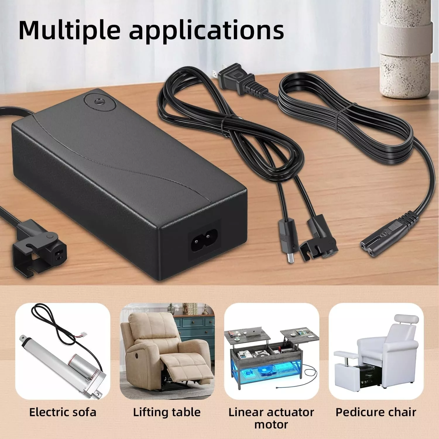 hmleaf Lift Chair Adapter or Power Recliner Power Supply Transformer ...
