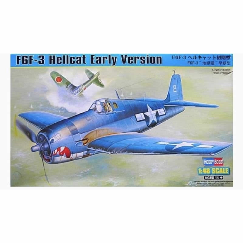 F6F-3 Hellcat Early Version 1/48 Scale Plastic Model Kit Hobby Boss