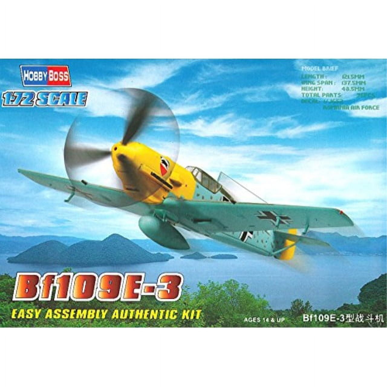 Bf109E-3 1/72 Scale Plastic Model Kit Hobby Boss