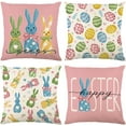 thumbnail image 1 of hofaaa Easter Decorations for The Home, Easter Pillow Covers 18x18, Easter Bunny Eecor Easter Cushion Case for Couch, 1 of 6