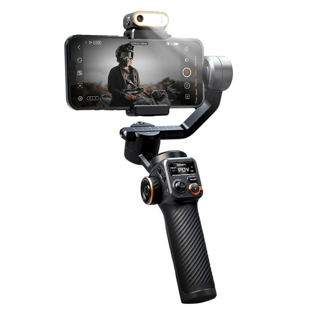 hohem iSteady M6 Kit 3- Smartphone Gimbal Stabilizer  with AI Vision Sensor & with Tripod, Magnetic Design, Portable and Foldable for video recording
