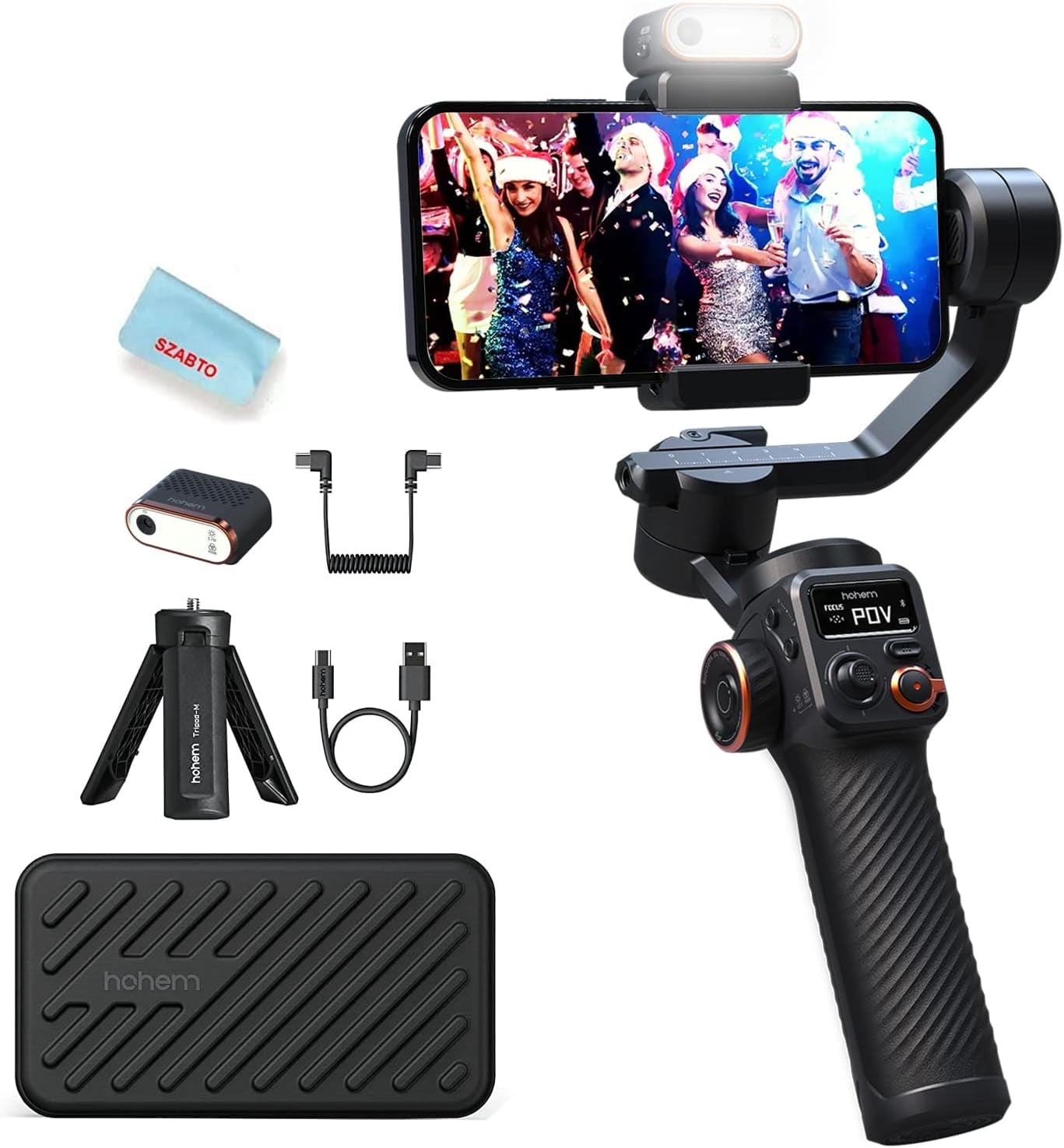 Free Shipping! Hohem iSteady M6 Kit 3 Smartphone Gimbal Stabilizer