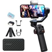 hohem iSteady M6 Phone Gimbal Stabilizer, 3-Axis Gimbal Stabilizer for Smartphone, Anti-Shake iPhone Gimbal Stabilizer for Video, 360  Rotatable OLED Screen with AI Vision Sensor & Fill Light, 400g P