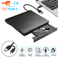 hoho Portable External CD DVD Drive Burner Writer for Laptop Computer
