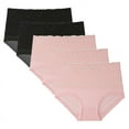 thumbnail image 1 of hoksml 5PC Women Lace High Waisted Briefs Solid Color Plus Size Body Shaper Shapewear Panties M-5XL, 1 of 8