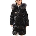 thumbnail image 1 of hoksml Big Girls (5-16 yrs) Long Puffer Coat with Hood Thick Winter Jacket Zip Up Insulated Parka with Pockets, 1 of 8