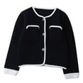 thumbnail image 1 of hoksml Big Girls Cable Knit Cardigan 5-12 Years Lace Trim Button Up Sweater Soft Warm Long Sleeve Open Front Cover Up for Fall Winter, 1 of 9