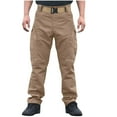 thumbnail image 1 of hoksml Big Tall Men's Tactical Cargo Pants Solid Elastic Waist Plus Size Casual Outdoor Hiking Work Pants Multiple Pockets S-5XL, 1 of 6