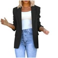 thumbnail image 1 of hoksml Blazer Jacket for Women, Clearance Fashion Women Casual Pockets Long Sleeve Casual Solid Coat Cardigan Blouse, 1 of 5