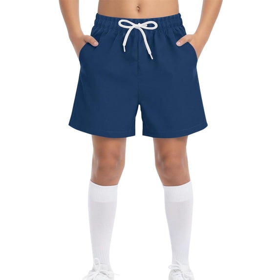 hoksml Boys Summer Swim Trunks Quick Dry Drawstring Elastic Waist Multi Color Casual Beach Shorts with Pockets